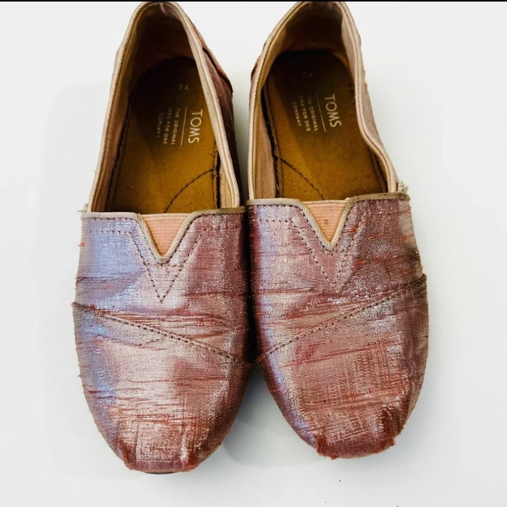 TOMS Metallic Slip-On Shoes